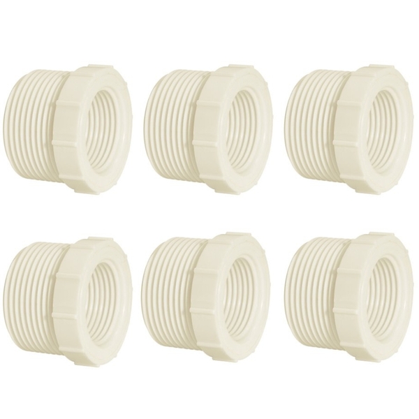 Bucha Redução Com Rosca De  1" Para 3/4" | Kaztec |  Kit 06 Un